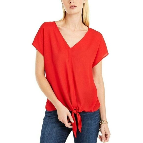 Women's INC Short Sleeve Blouse. Size Medium. ***FLAWED *** This Item Has... - Picture 1 of 12